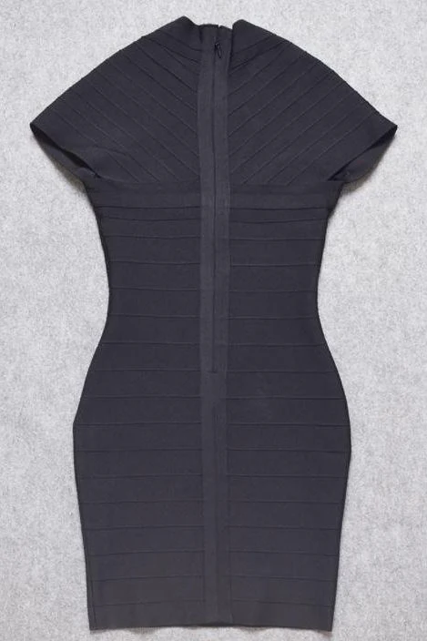 Miranda Bandage Mini Dress - Classic Black - Image 9