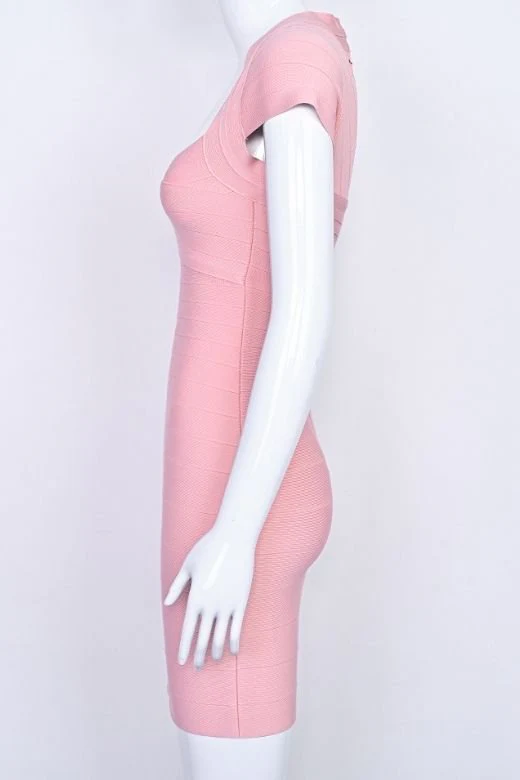 Miranda Bandage Mini Dress - Ballet Pink - Image 11