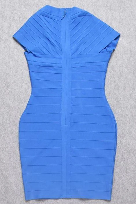 Miranda Bandage Mini Dress - Royal Blue - Image 10
