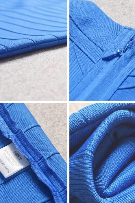 Miranda Bandage Mini Dress - Royal Blue - Image 11