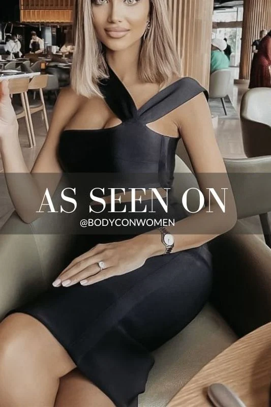 Molly Bandage Midi Dress - Classic Black - Image 12