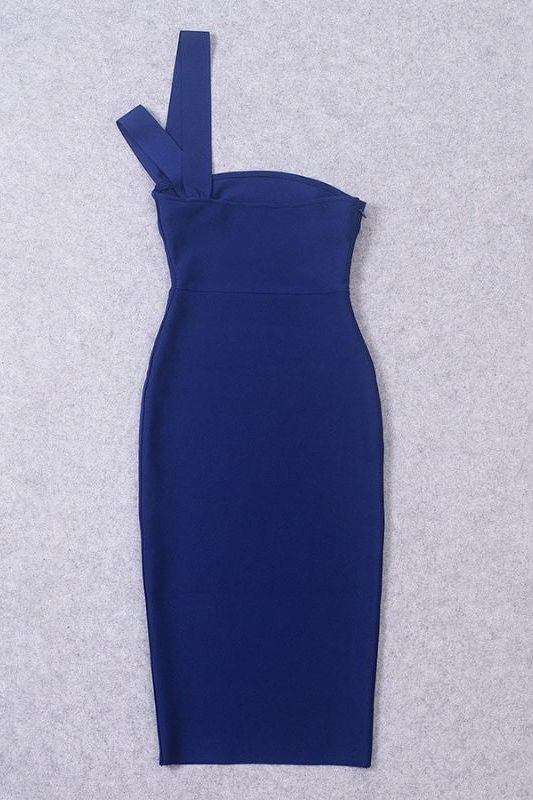 Molly Bandage Midi Dress - Navy Blue - Image 10