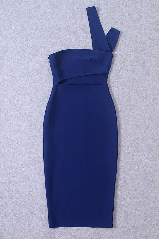 Molly Bandage Midi Dress - Navy Blue - Image 9