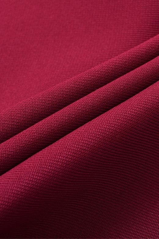 Molly Bandage Midi Dress - Red Wine - Image 11