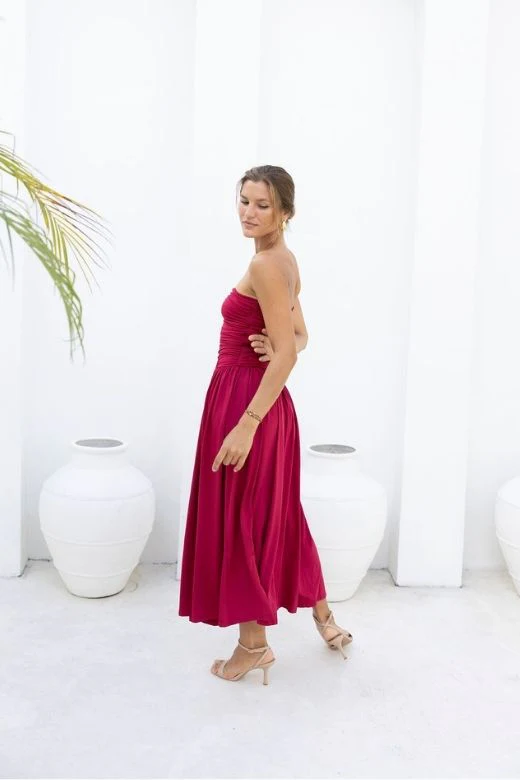 North Bodycon Wrap Midi Dress - Chocolate Brown (Sale) - Image 15
