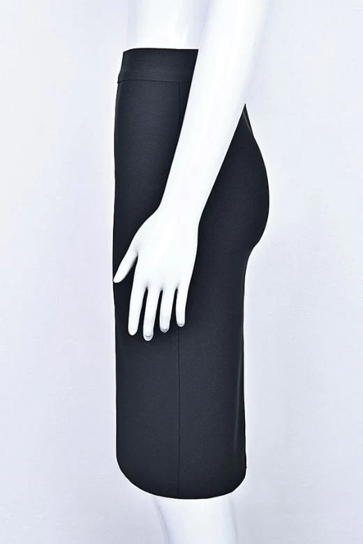 Pencil High Waist Bandage Knee Length Skirt - Sky Blue - Image 10