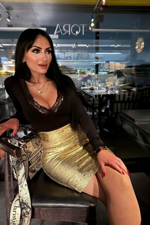 High Waist Leather Pencil Skirt Mini Length - Metallic Black - Image 6