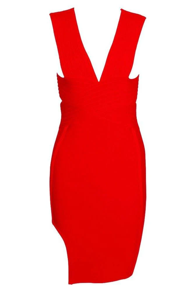 Pia Bandage Dress - Lipstick Red - Image 2