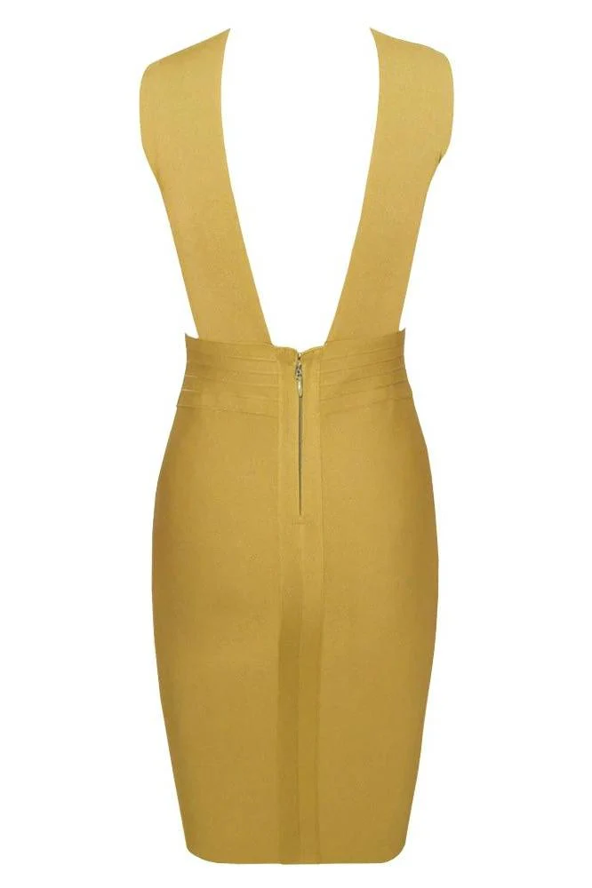 Pia Bandage Dress - Olive Green - Image 3