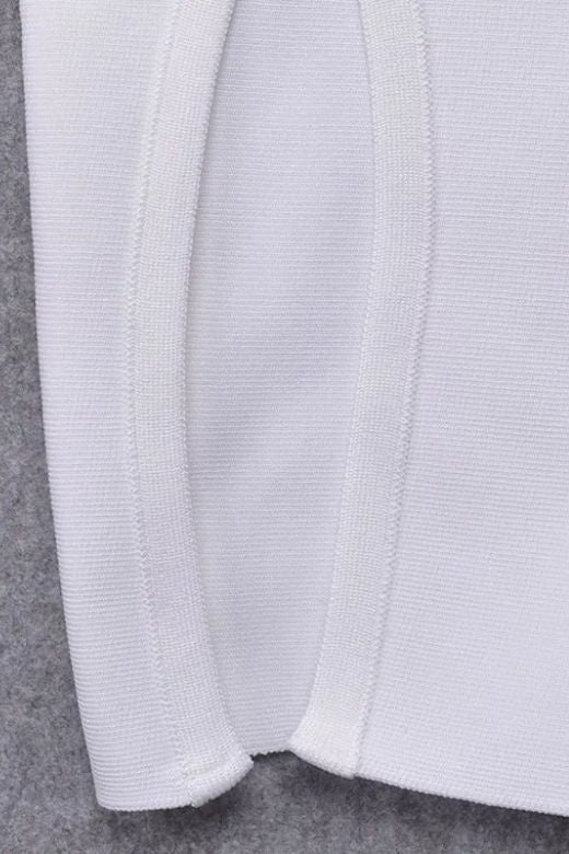 Pia Bandage Dress - White Pearl - Image 12