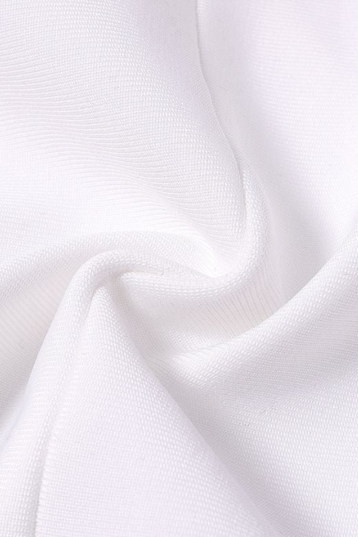 Pia Bandage Midi Dress - White Pearl - Image 9