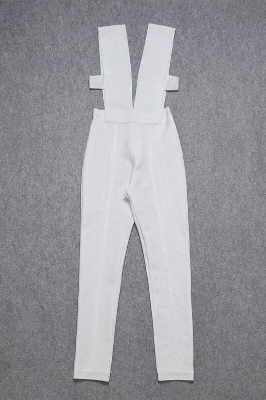 Pia Bandage Pants Jumpsuit - Cream - Image 6