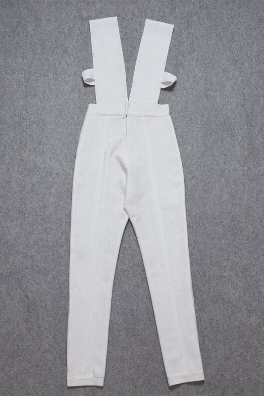 Pia Bandage Pants Jumpsuit - White Pearl - Image 6