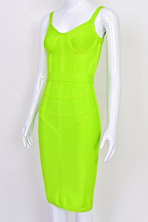 Pip Bandage Corset Dress - Sky Blue - Image 9