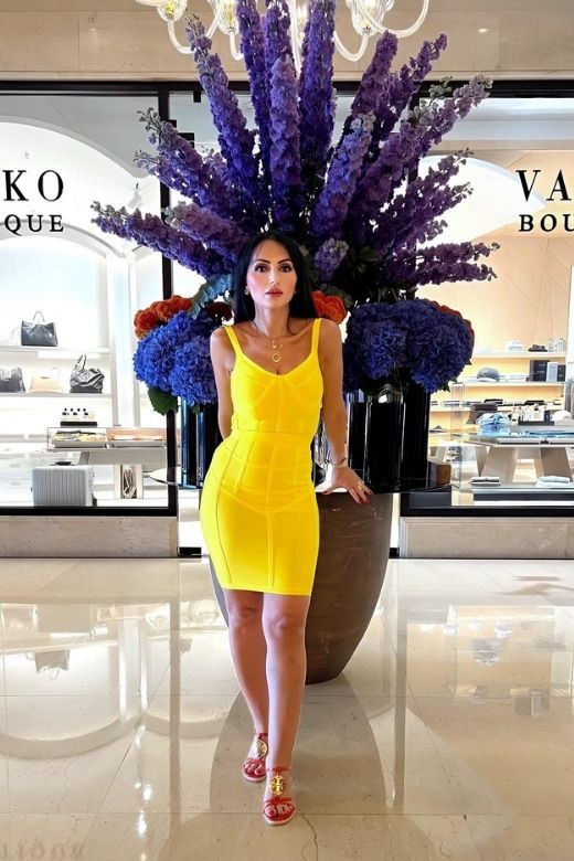 Pip Bandage Mini Dress - Sun Yellow - Image 9