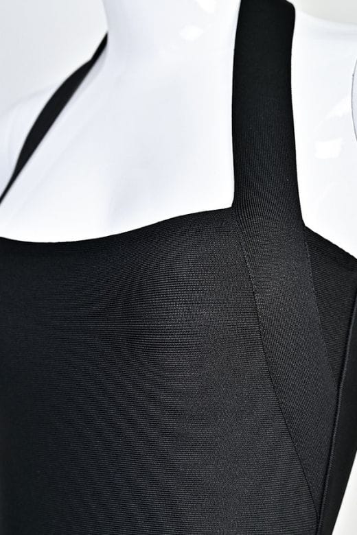 Raya Bodycon Midi Dress - Classic Black - Image 13