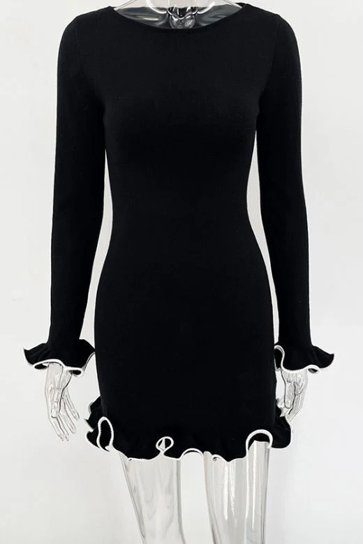 Regina Long Sleeve Mini Dress - Sun Yellow (Sale) - Image 11
