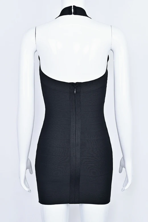 Remi Bandage Mini Dress - Classic Black - Image 6