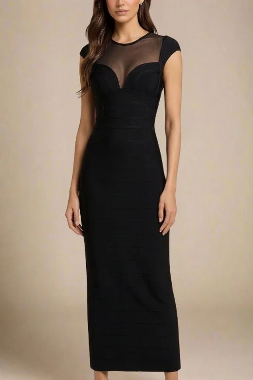 Rory Bandage Maxi Dress - Classic Black - Image 3