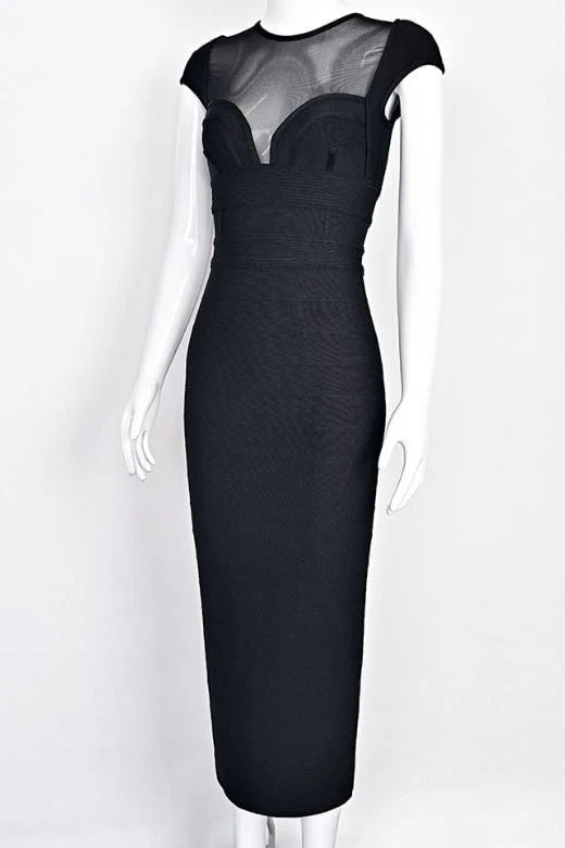 Rory Bandage Maxi Dress - Classic Black - Image 9