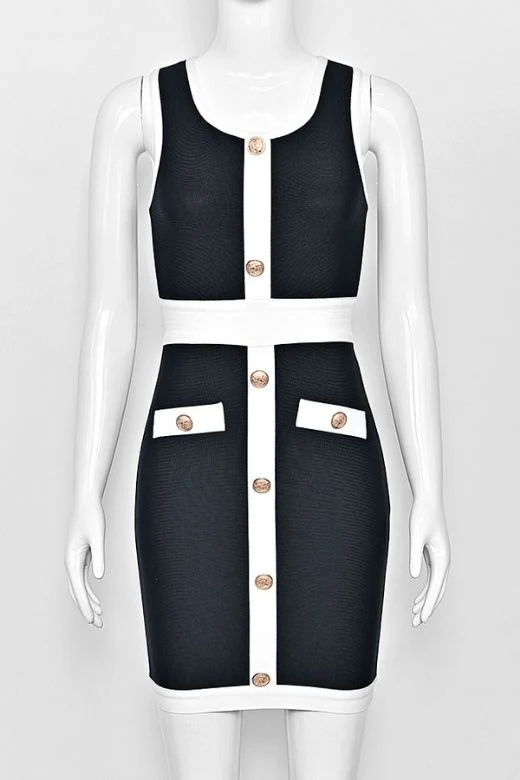 Rosie Bodycon Mini Dress - Classic Black - Image 5