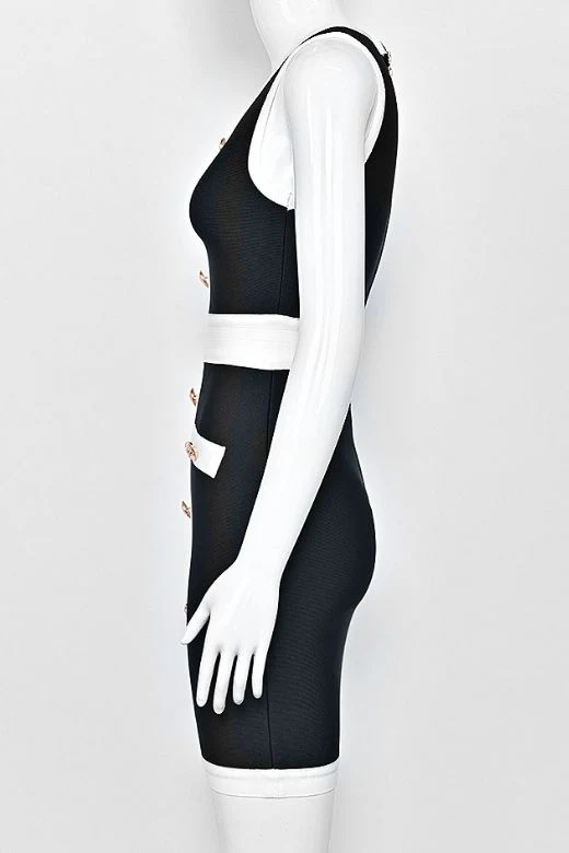 Rosie Bodycon Mini Dress - Classic Black - Image 7