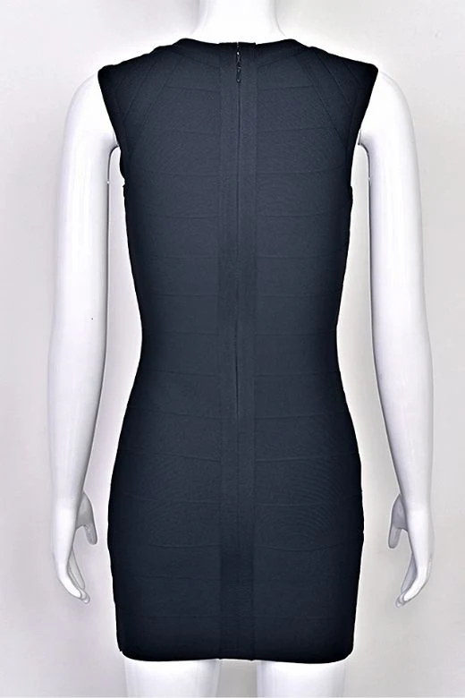 Sabrina Bandage Mini Dress - Beige - Image 10