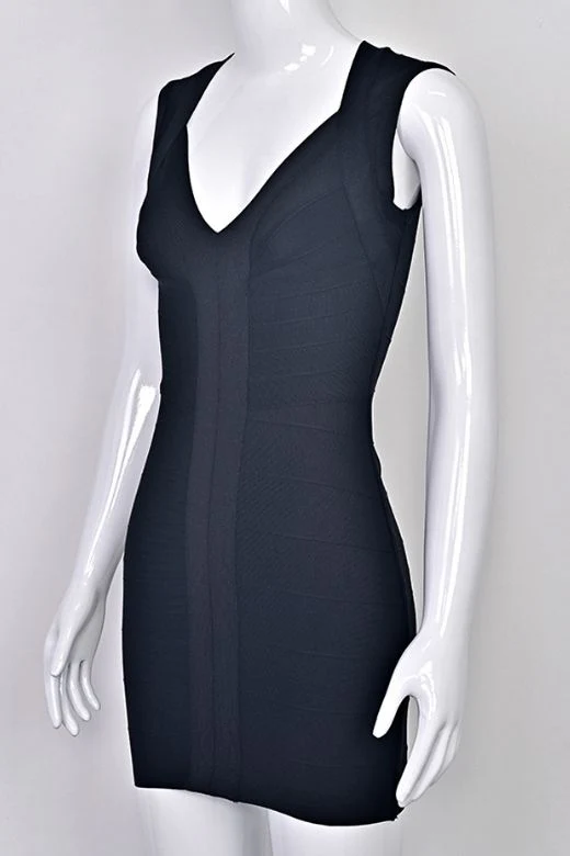 Sabrina Bandage Mini Dress - Beige - Image 12