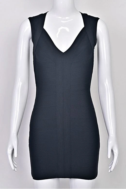 Sabrina Bandage Mini Dress - Beige - Image 9