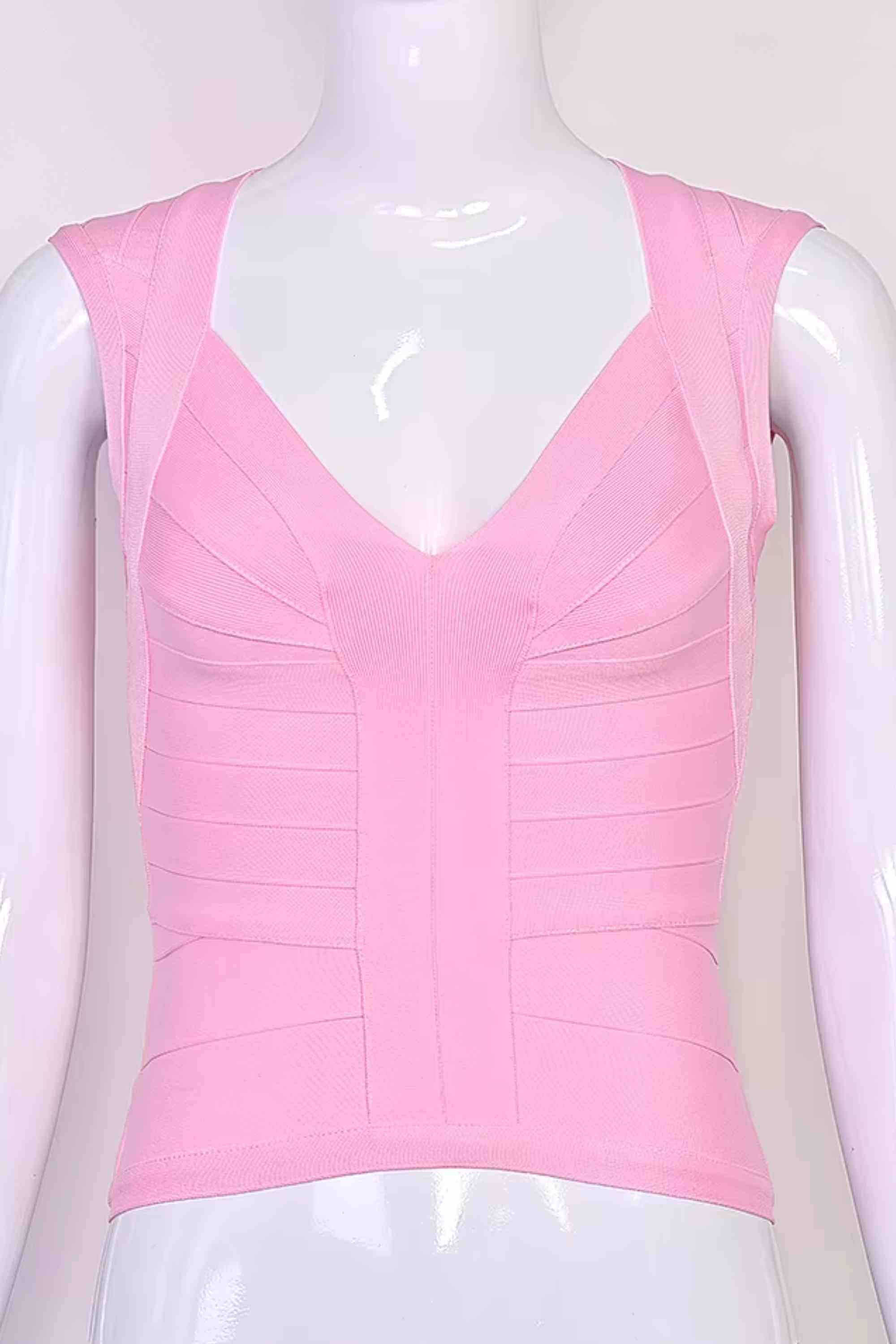 Sabrina Bandage Top - Dusty Pink - Image 5