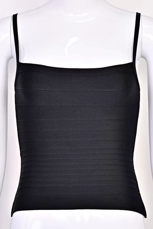 Scarlett Bandage Tank Top - Classic Black - Image 7