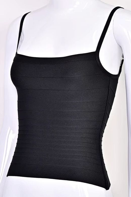 Scarlett Bandage Tank Top - Classic Black - Image 9