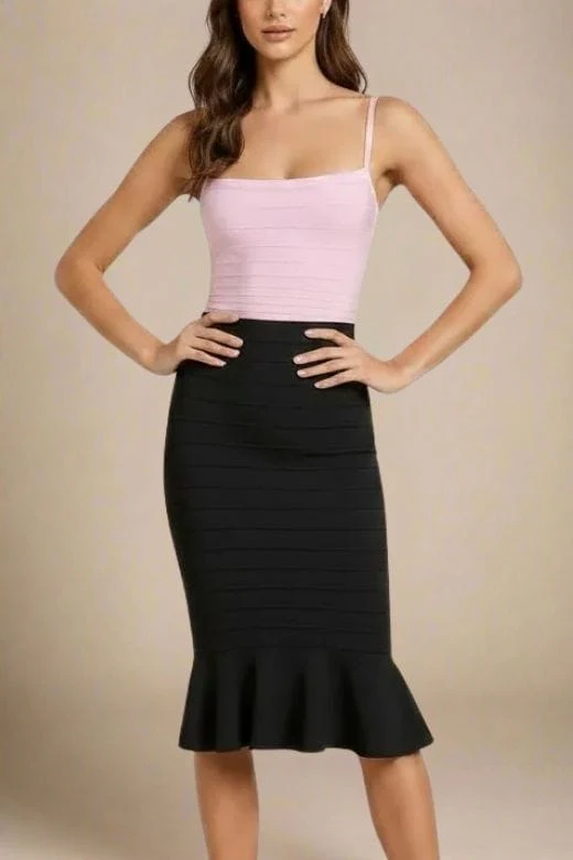 Scarlett Bandage Tank Top - Dusty Pink - Image 7