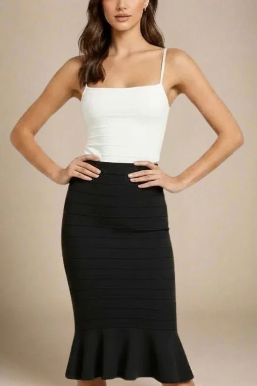 Scarlett Bandage Tank Top - White Pearl - Image 4