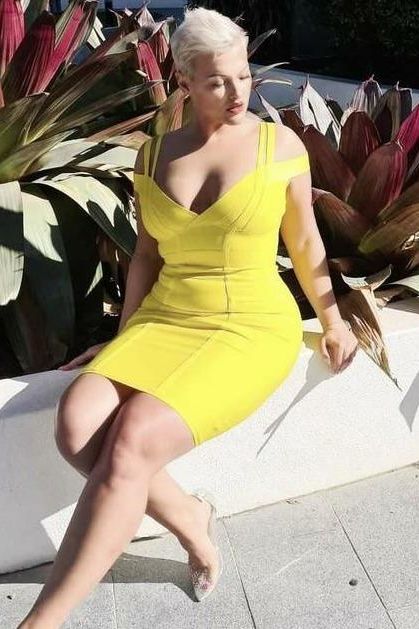 Sia Bandage Dress - Classic Black - Image 6
