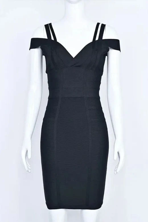 Sia Bandage Dress - Classic Black - Image 8