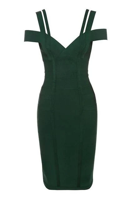 Sia Bandage Dress - Emerald Green (Sale) - Image 2