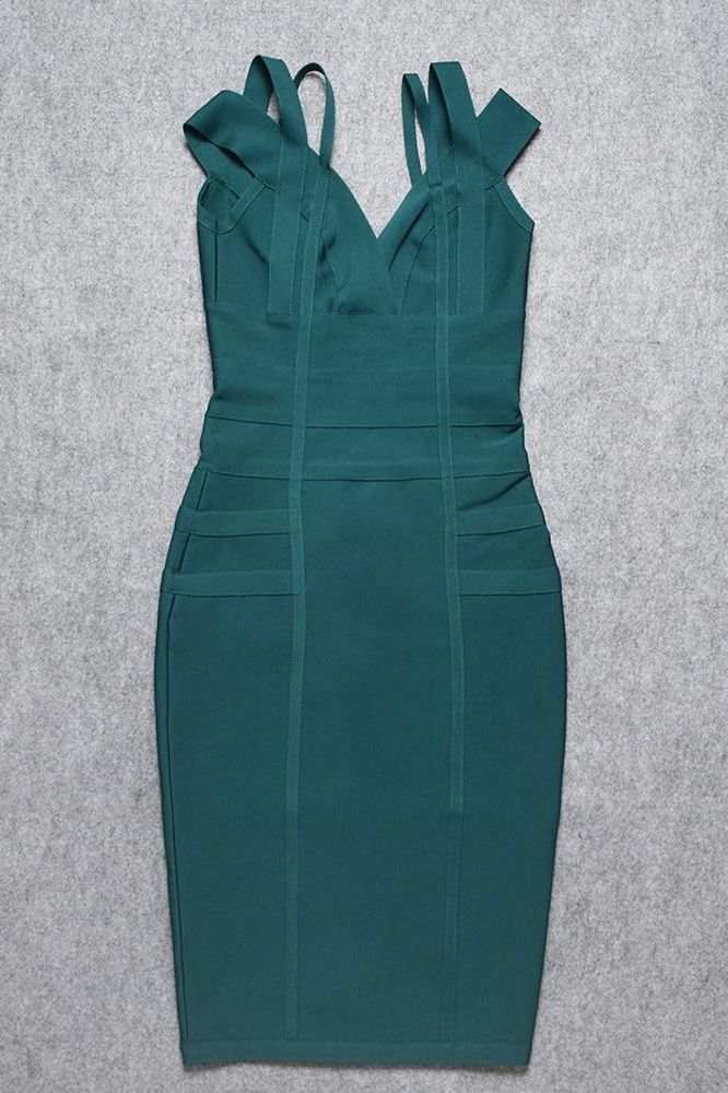 Sia Bandage Dress - Emerald Green (Sale) - Image 6