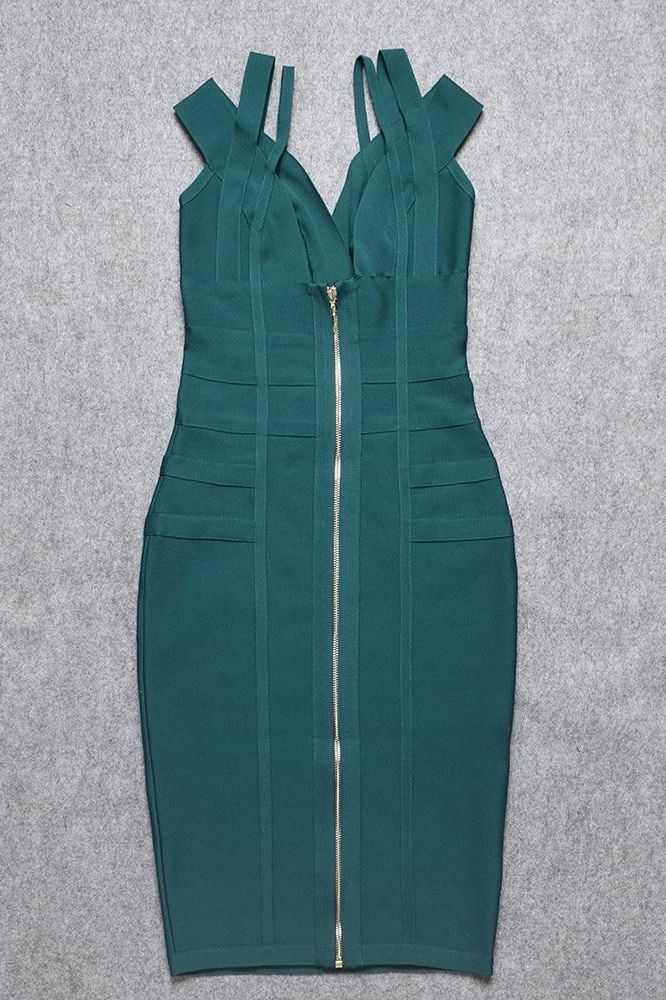 Sia Bandage Dress - Emerald Green (Sale) - Image 7