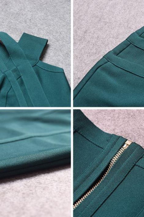 Sia Bandage Dress - Emerald Green (Sale) - Image 8