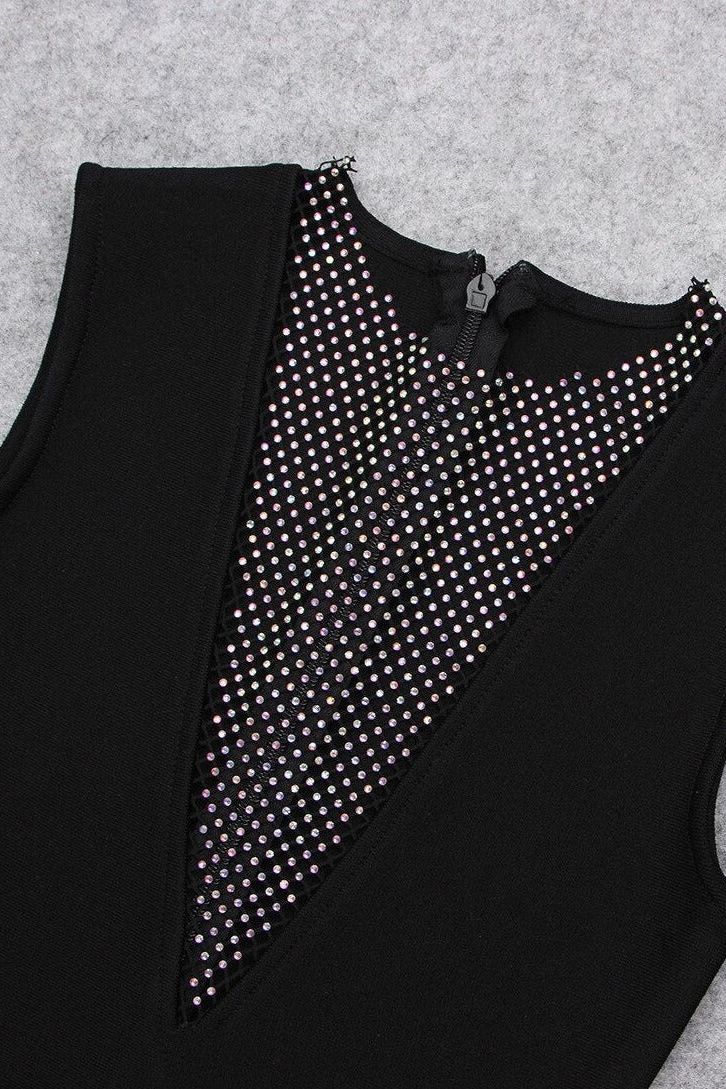 Sofie Bodycon Mini Dress - Classic Black - Image 10