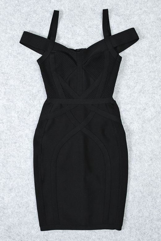Sophia Bandage Mini Dress - Classic Black - Image 6