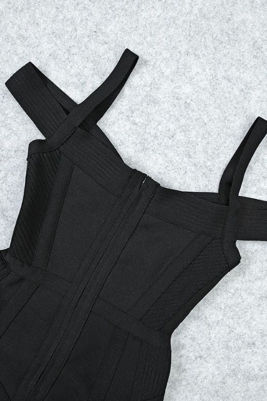 Sophia Bandage Mini Dress - Classic Black - Image 8