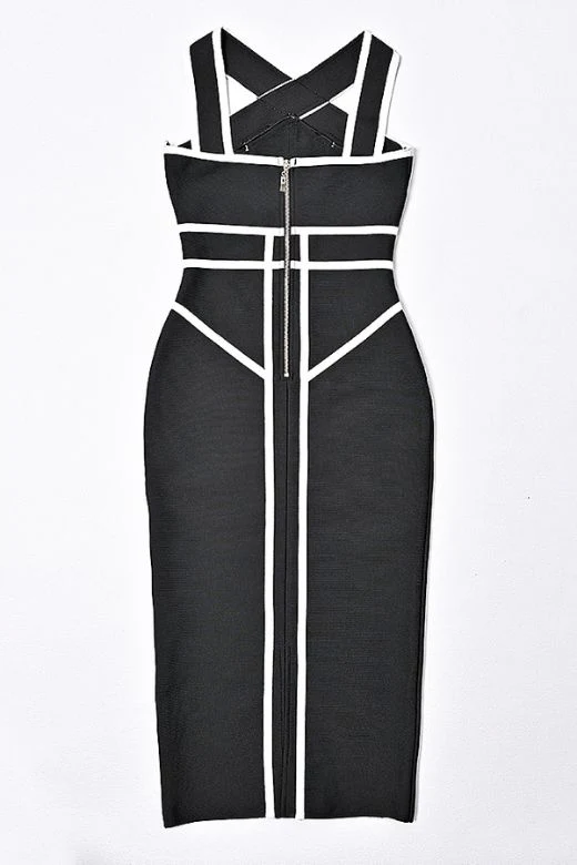Suki Bandage Midi Dress - Classic Black - Image 10