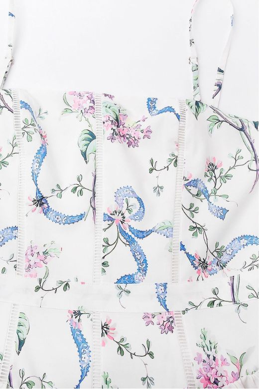 Tasmin Midi Dress - White Floral (Sale) - Image 10
