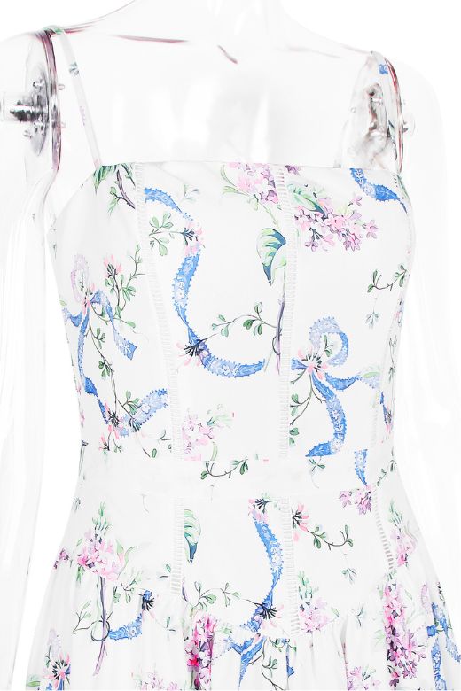 Tasmin Midi Dress - White Floral (Sale) - Image 8