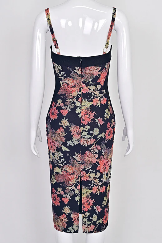 Tate Bodycon Wrap Dress - Classic Black - Image 6