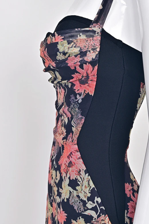Tate Bodycon Wrap Dress - Classic Black - Image 8