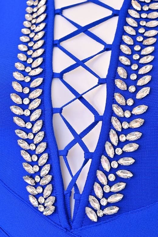 Vivian Bandage Dress - Royal Blue - Image 9